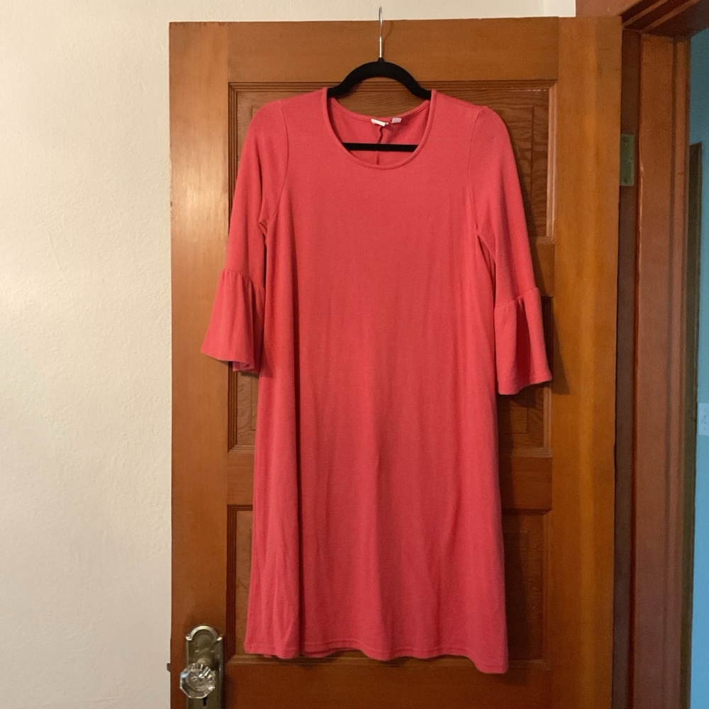 GAP Coral Long Sleeve Dress
